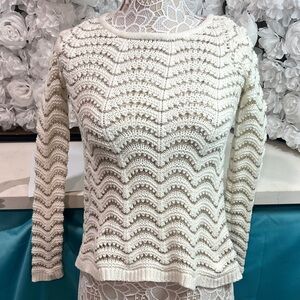 Inc Elegant Cream Knit Sweater